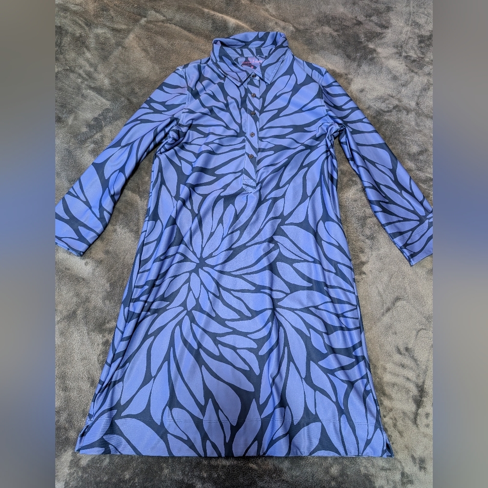 Vineyard Vines Sankaty Margo Dress Deep Bay/Marlin Medium